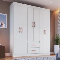 Imagem de Guarda Roupa Solteiro 6 Portas 2 Gavetas Montevideu
