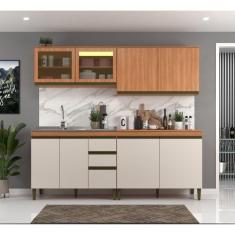 Imagem de Cozinha Completa 4 Peças 8 Portas 3 Gavetas Cecília Freijó/Off White