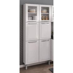 Imagem de Paneleiro Duplo com Vidro 6 Portas Ipldv-70 Tarsila Itatiaia Branco