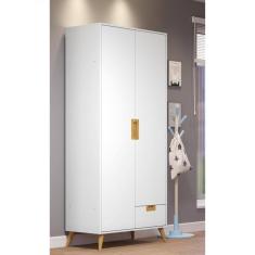 Imagem de Guarda-roupas Infantil 2 Portas Branco/Carvalho