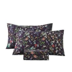 Imagem de Jogo de cama 100% algodão, lençóis florais de selva tropical, estampa animal, perfeito para decoração de casa, melhora o estilo do quarto, confortável e respirável