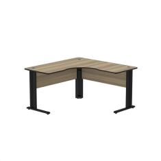 Imagem de Mesa para Escritório em L ETP 1313 Maxxi Noce Marromlle/Preto