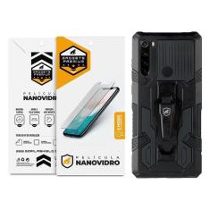 Imagem de Kit Capa Case Capinha Clip E Pelicula Nano Vidro Xiaomi Redmi Note 8 - Gshield
