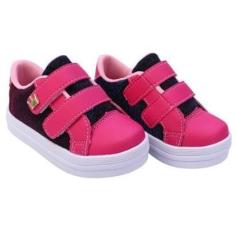 Imagem de Tênis Nenê Baby Infantil Gliter Holográfico Com Coroa Menina-Feminino