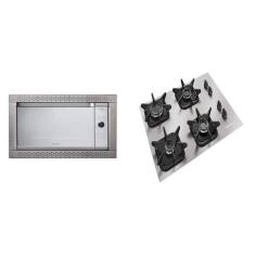 Imagem de Cooktop 4 Bocas de Alumínio com Queimador Ultra Chama Mcg4bk Forno Elétrico para Embutir Decorato Go