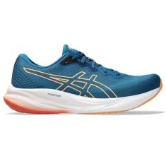 Imagem de ASICS Tênis de corrida masculino Gel-Pulse 15, Azul marinho/laranja desbotado, 41