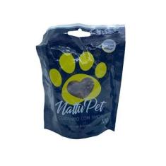 Imagem de Petisco para cães barrinha natural nervo defumado 100g - NATTUPET