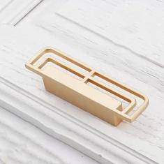 Imagem de Lidar com latão maciço preto ouro alças vintage 96 mm maçanetas de porta de armário antigo para puxadores de gaveta de móveis, ouro, 64 mm