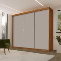 Imagem de Guarda Roupa Casal Ambiente Ímola 3 Portas de Correr Carvalho New Off 
