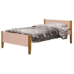 Imagem de Cama Babá Solteiro Simba Rosa Fosco Com Madeira - Moveisaqui - Reller