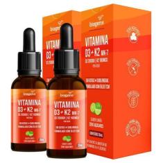 Imagem de Biogens Kit 2X Vitamina D3 2000Ui + K2 Mk7 100Mcg Limão 20ml