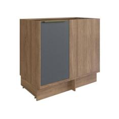 Imagem de Balcão Canto Cozinha Viena Freijo Grafito