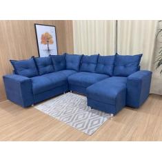 Imagem de Sofá Canto Azul 410 Áustria - Alpoim