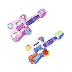 Imagem de Brinquedo Guitarra Musical Infantil Com Luzes - BBR Toys (Rosa)