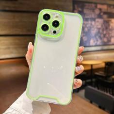 Imagem de Capa de telefone clara luminosa de cor fluorescente para iphone 14 pro max 11 12 13 14 pro max x xr xs max capa macia de tpu, fg, para iphone12 pro max