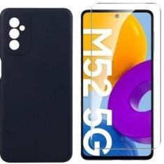 Imagem de Capa Aveludada Preta + Película Vidro 9D Sam Galaxy M52 5G