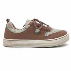 Imagem de Tênis Feminino Modare Tecido Branco Off/Nude 38694-Unissex