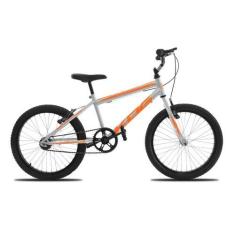 Imagem de Bicicleta Infantil Aro 20 KOG Alumínio Freio V Brake, Prata, Laranja