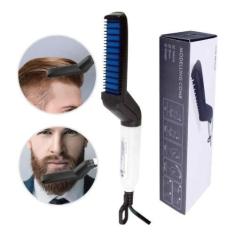 Imagem de Chapinha Pente Alisador P/ Barba Modelador Cabelo Masculino - Online