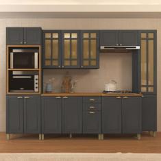 Imagem de Cozinha Completa 6 Peças 16 Portas 2 Gavetas Paris Indekes