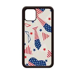 Imagem de Capa com bandeira dos EUA Tie Glass Star Festival para iPhone 12 Pro Max para Apple Mini Mobile Case Shell