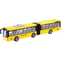Imagem de Ônibus Miniatura A Fricção Com Som E Luz Abre Portas 44cm Am - Dm Bras
