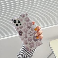 Imagem de Capa de telefone de silicone macio para iPhone 12 Pro 11 Pro Max X XS XR 7 8 Plus Design Quadrado Gradiente Leopard Dream Shell Capa Padrão, 1, Para iPhone X ou XS
