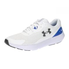 Imagem de Under Armour Tênis de corrida masculino Surge 3, (112) Branco/Team Royal/Cinza Jet, 41