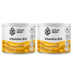 Imagem de 2x Vitamina B12 9,64mg Ocean Drop 60 Tabletes, Sem Sabor