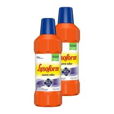 Imagem de Kit 2 Desinfetante Lysoform Uso Geral Suave Odor 500ml