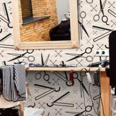 Imagem de Barbershop - Papel de Parede - 0,58 x 2,00 m