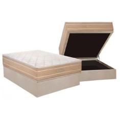 Imagem de Cama Box Baú Casal: Colchão Molas Polar Masterpocket Ensacadas Cristal