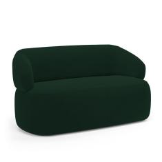 Imagem de Sofá Orgânico 03 Lugares Living Glee 170cm Veludo Verde Escuro - Desk Design