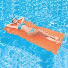 Imagem de Colchão Inflável Bronzeador Esteira Intex 58807, Laranja