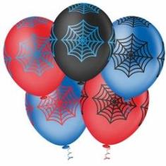 Imagem de Bexiga Fantasia Teia de Aranha 10" Sortida Pic Pic 25 Unidades