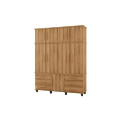 Imagem de Roupeiro / Guarda Roupas Pris Triplex 1.90M 4 Portas E 6 Gavetas Com C