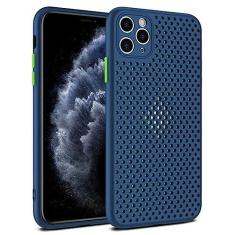 Imagem de Capa de silicone macio com resfriamento respirável para iPhone 14 13 12 11 Pro XS Max Mini X XR 6S 8 7 Plus Capa de dissipação de calor ultrafina, azul, para iPhone 14Pro Max