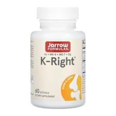 Imagem de K-Right Complexo Vitamina K Jarrow 60 Softgels Importado