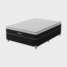 Imagem de Cama Box Viúva Montreal Molas Ensacadas Gemini 128x188x68