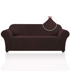 Imagem de Esticado Sofá Slipcover 1 Peça Cobertura De Sofá Para 3 Almofadas Sofá