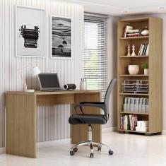 Imagem de Kit 3 Pe as Com Cadeira Para Escrit rio, Estante Livreiro E E