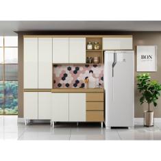 Imagem de Cozinha Compacta Sophia Balcão com Tampo Atacama Off White - Aramóveis