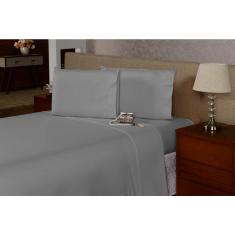 Imagem de Lençol De Cima Solteirão/Viúvo Com Vira E Ponto Palito Percal 180 Fios