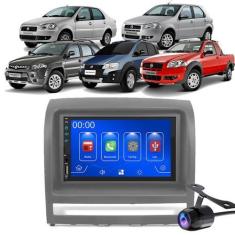 Imagem de Kit Multimídia Carplay Siena Idea 7 Pol MP5 Touch-screen + Câmera de r