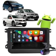 Imagem de Kit Multimídia 1 Din Rádio MP3 Android CarPlay 2/32GB Gol Saveiro Voya