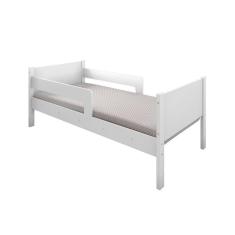 Imagem de Cama Solteiro Com 2 Baus Organizador E Escada Luna Plus Branco Com Colchão - Branco