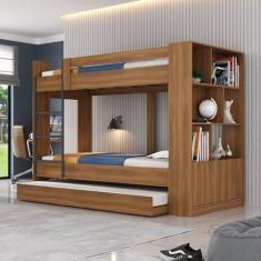 Imagem de Treliche Florence 2 Portas com Estante Espresso Nogal