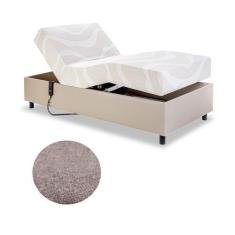 Imagem de Cama Solteiro Centauro Linho Escuro 97X205x64 Cm Pilati