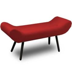 Imagem de Recamier Áustria 120 Cm Suede Vermelho - D A Decor