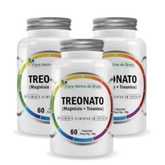 Imagem de Kit Com 3 - Magnésio Treonato 60 Capsulas de 600mg Flora Nativa do Brasil